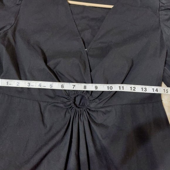 I.N.C. INTERNATIONAL CONCEPTS Women's V-Neck Puff-Sleeve Mini Dress MEDIUM - Picture 10 of 14